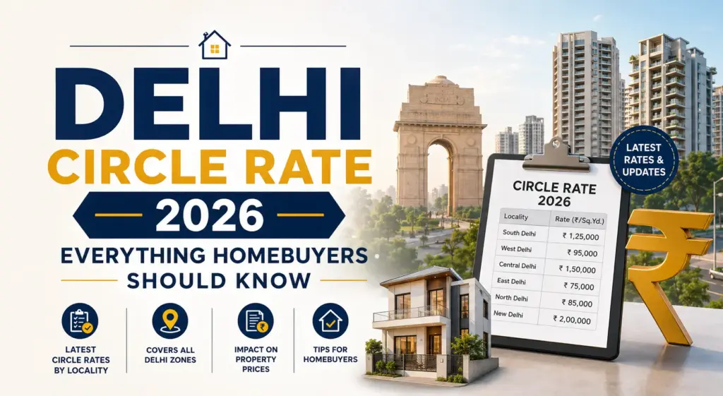 Delhi Circle Rate 2026: Latest Update, Category-Wise Rates & Complete Buyer's Guide delhi circle rate 2026